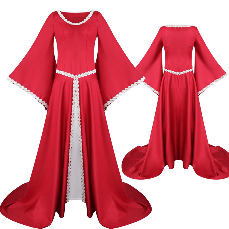 Kapuzen-Renaissance-Kleid – 5 Modelle inkl. Bodenhöhe, DAMEN