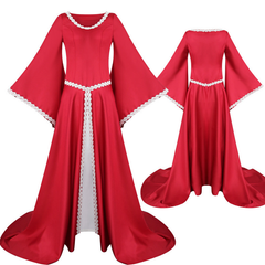 Kapuzen-Renaissance-Kleid – 5 Modelle inkl. Bodenhöhe, DAMEN