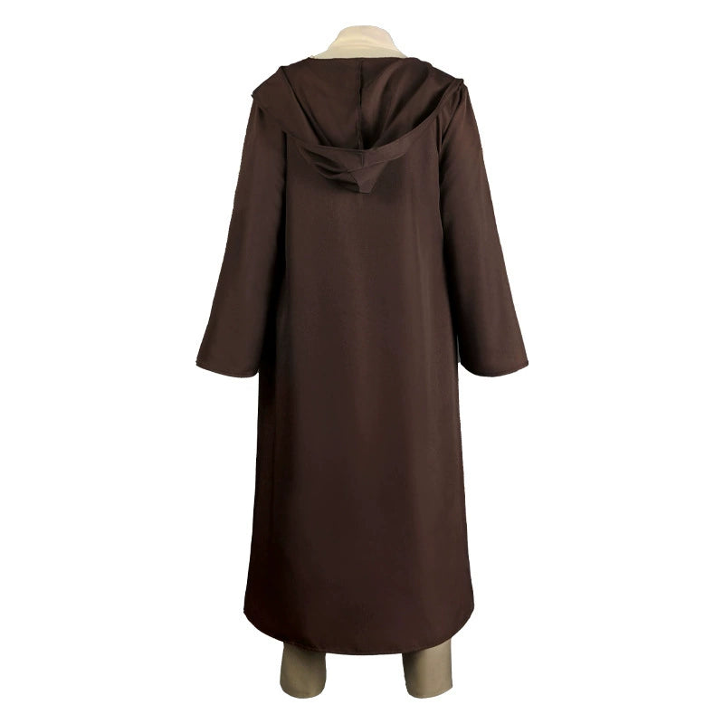 Obi-Wan Kenobi Star Wars Jedi-Robe Cosplay Kostuem Damen Braun