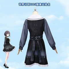 Project Sekai 25-ji Bühnen-Set Cosplay Kostuem Damen Dunkelblau