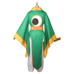 Li Syaoran CardCaptor Sakura Gruener Anzug Set Cosplay Kostuem Damen