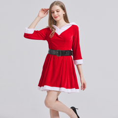 Weihnachtskleid – Xmas-Costume Rot für Party, DAMEN