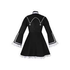Shinonome Ena Project Sekai Nonnen-Kleid Cosplay Kostuem Damen Schwarz