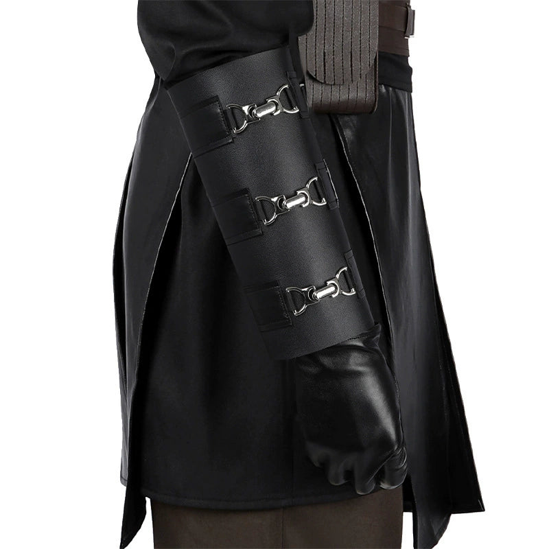 Anakin Skywalker Star Wars Jedi-Robe Cosplay Kostuem Damen Schwarz