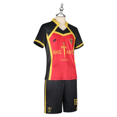 Michael Kaiser Blue Lock Fußball-Trikot Cosplay Kostuem Damen Weiß Blau