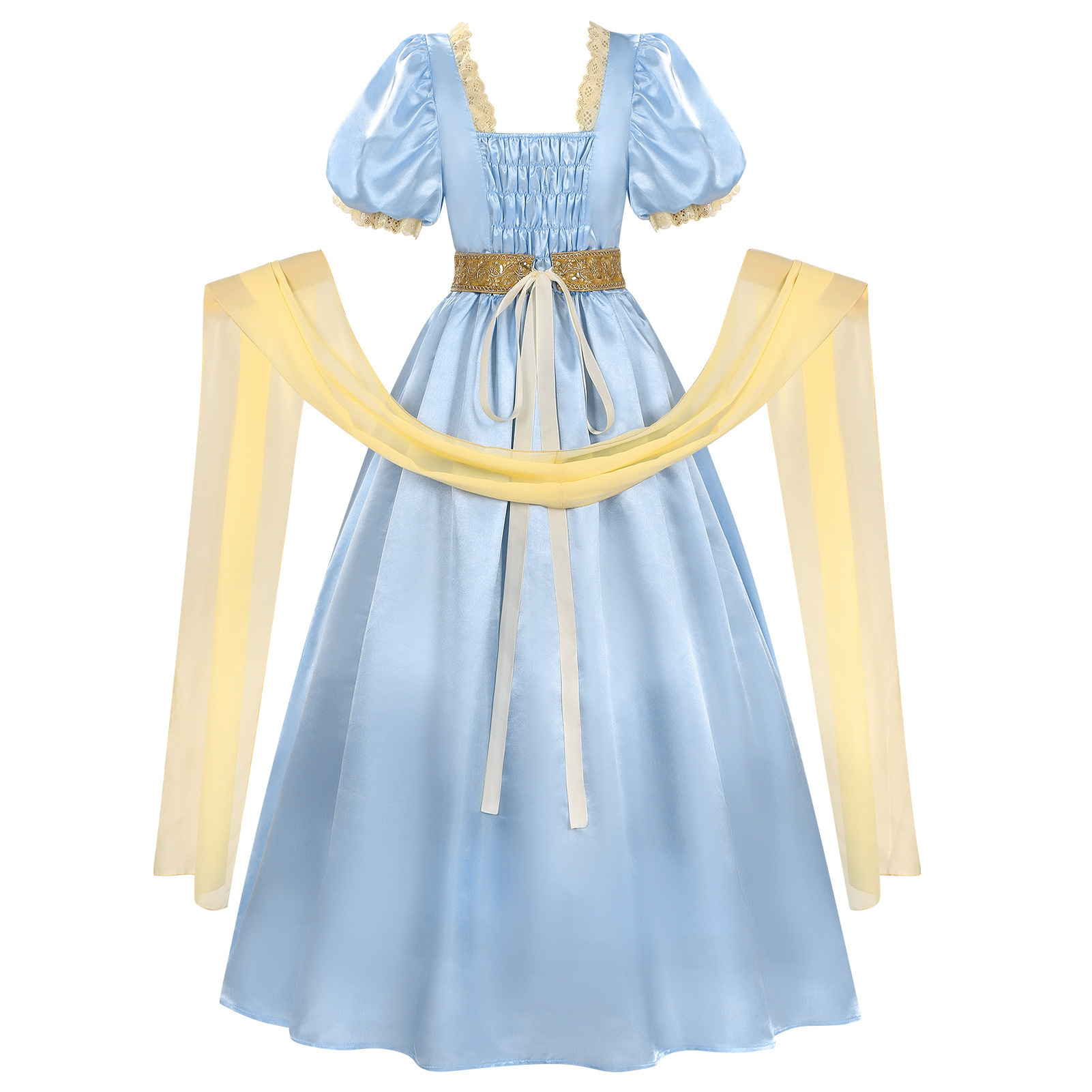 Hofkleid mit Puffärmeln – barockes Prinzessinnen-Kleid, DAMEN