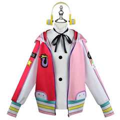 Uta One Piece Sängerin Kleid Cosplay Kostuem Damen