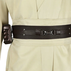 Qui-Gon Jinn Star Wars Robe Cosplay Kostuem Damen Braun Beige