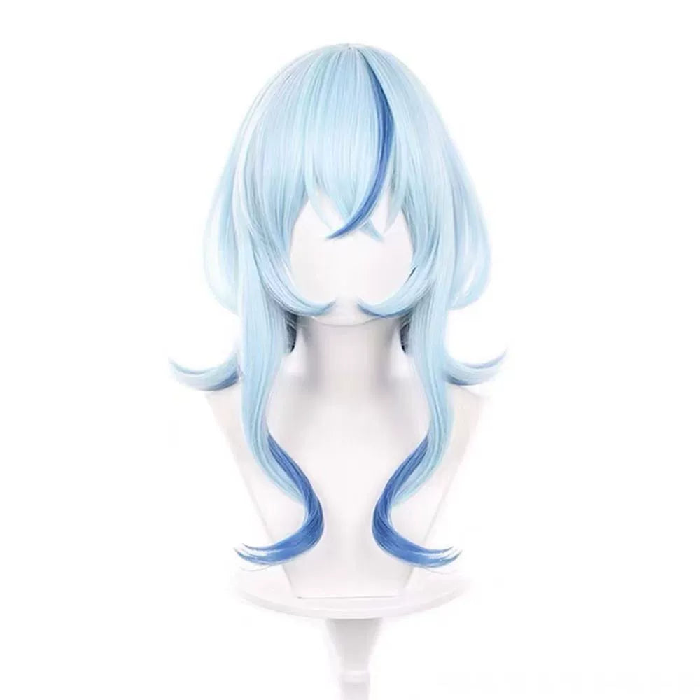 Shorekeeper Wuthering Waves Außergewöhnliches Kleid Cosplay Kostuem Damen Weiß Blau