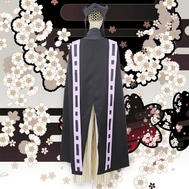 Doma Demon Slayer Kimono-Set Cosplay Kostuem Damen Weiß Rot