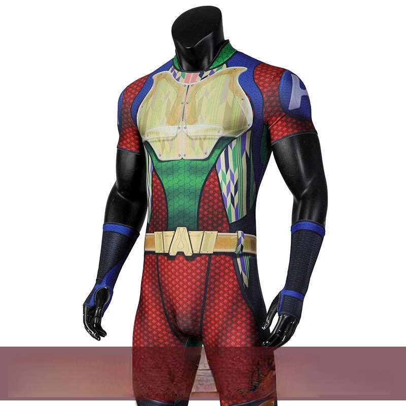 A-Train The Boys Jumpsuit Cosplay Kostuem Damen Rot Blau