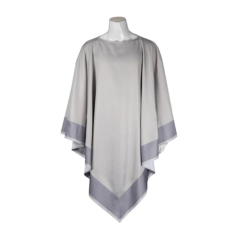 Qui-Gon Jinn Star Wars Umhang Cosplay Kostuem Damen Grau