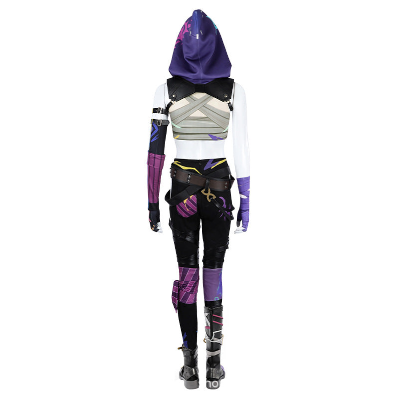Jinx League of Legends Outfit Cosplay Kostuem Damen