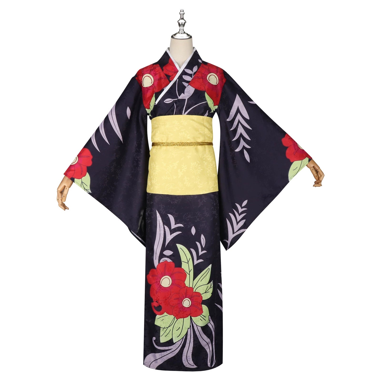 Tamayo Demon Slayer Kimono-Set Cosplay Kostuem Damen Lila