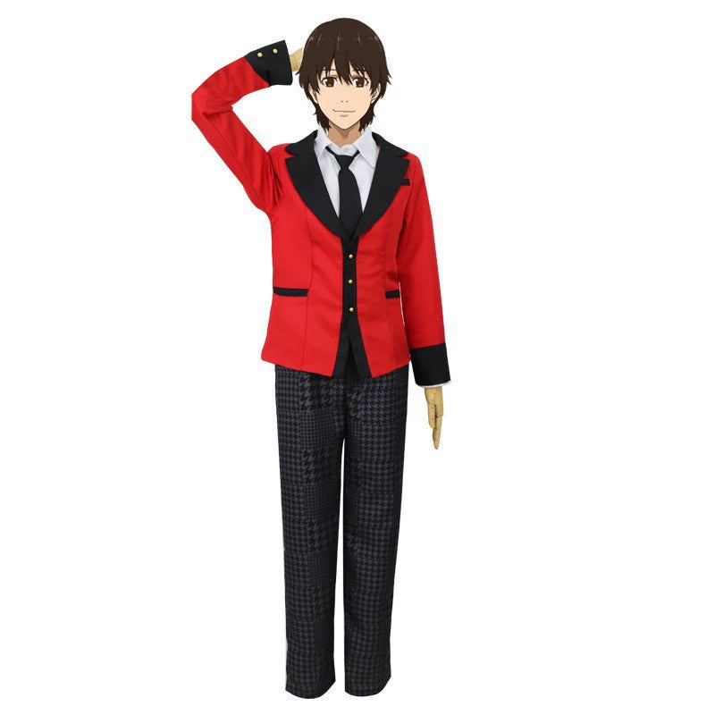 Yumeko Jabami Kakegurui Rote Schuluniform Cosplay Kostuem Damen