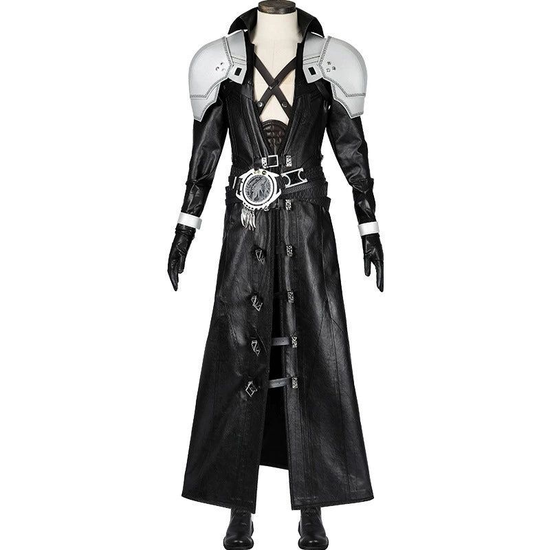 Sephiroth Final Fantasy VII Mantel-Kostuem Cosplay Damen Schwarz