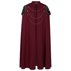 Royal-Umhang – Kapuzencape mit Perlen & Zahnrädern, DAMEN