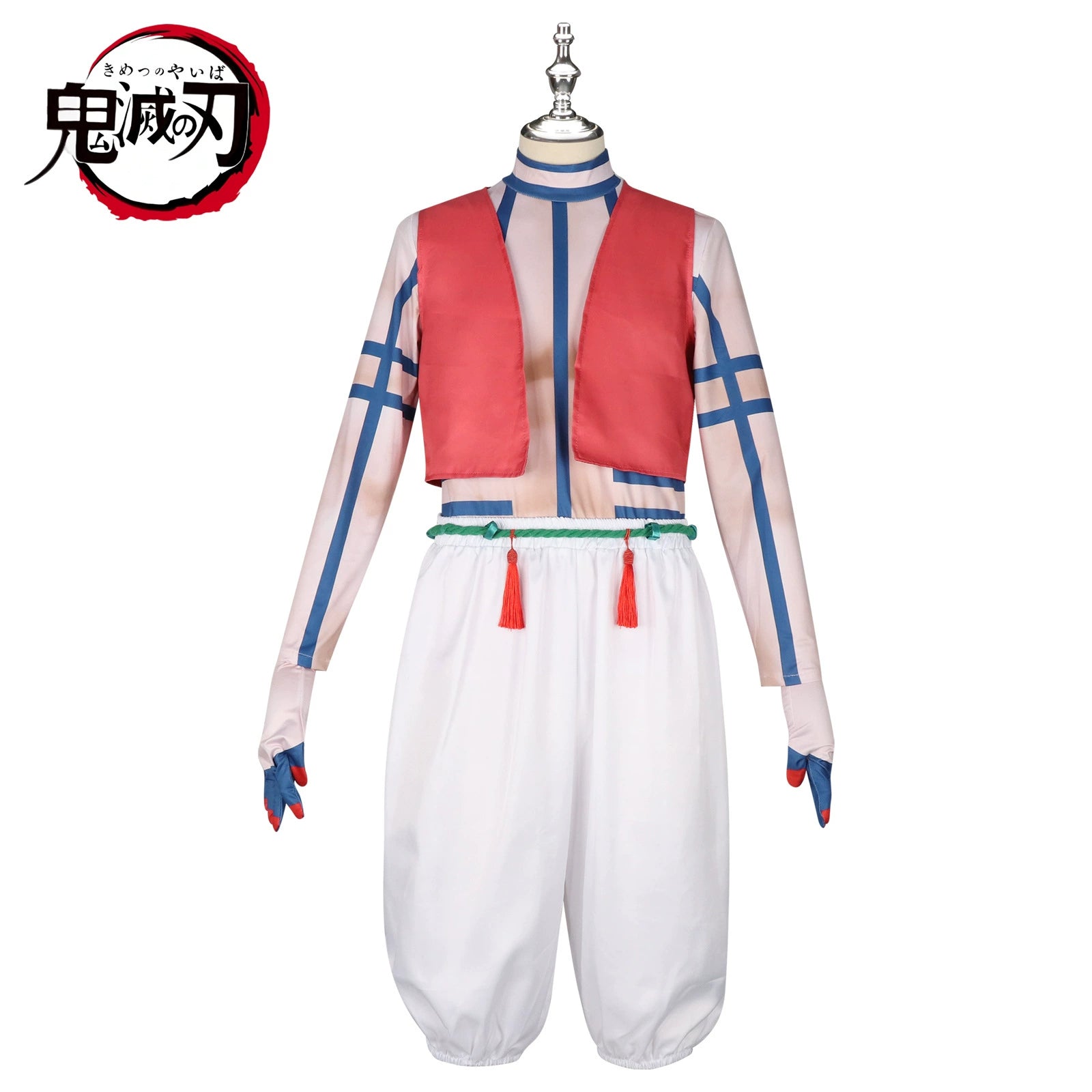 Akaza Demon Slayer Upper Moon Three Cosplay Kostuem Damen