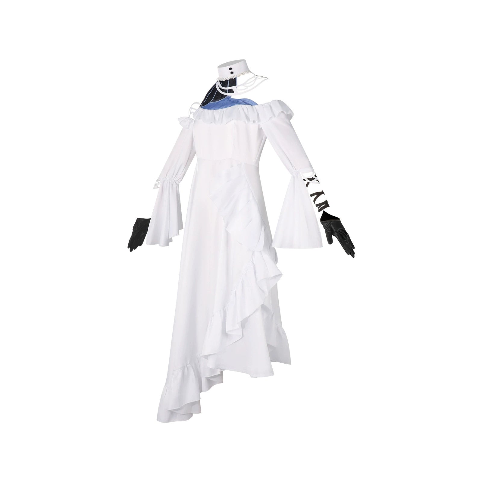 Phrolova Wuthering Waves Weißes Kleid Cosplay Kostuem Damen Weiß