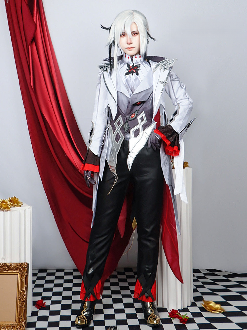 Genshin Impact Arlecchino Kostüm Set