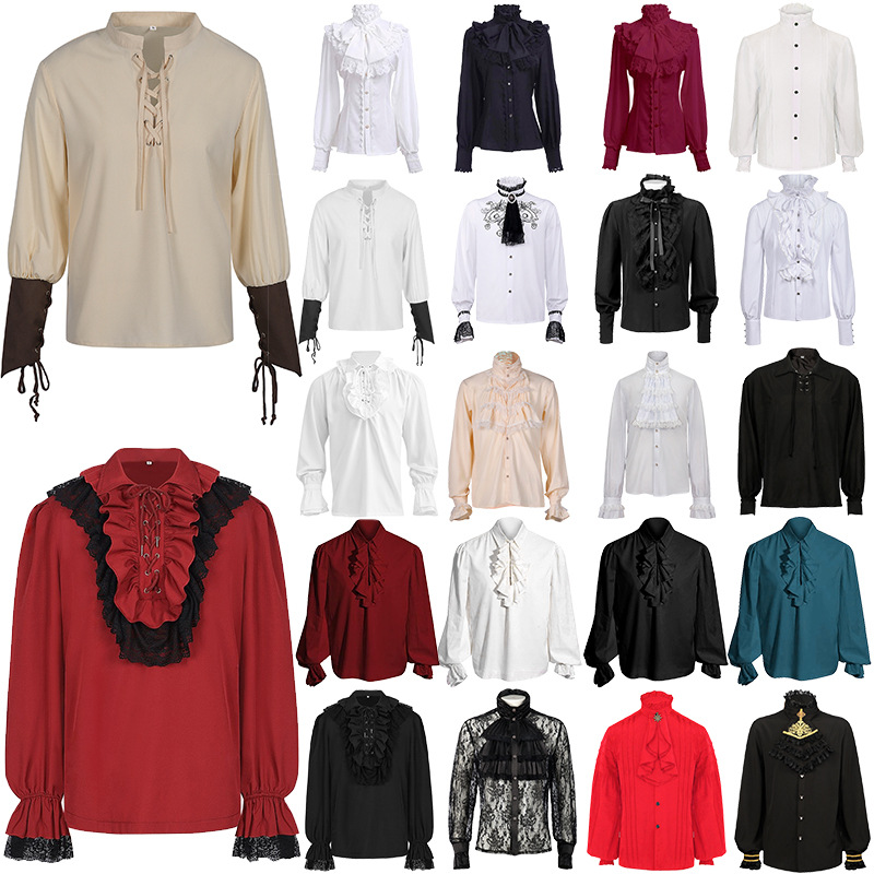 Mittelalter Hemden-Kollektion – 10+ Modelle von Pirat bis Prinz, HERREN