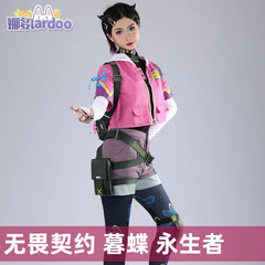 Clove Valorant Streetwear-Set Cosplay Kostuem Damen Rosa