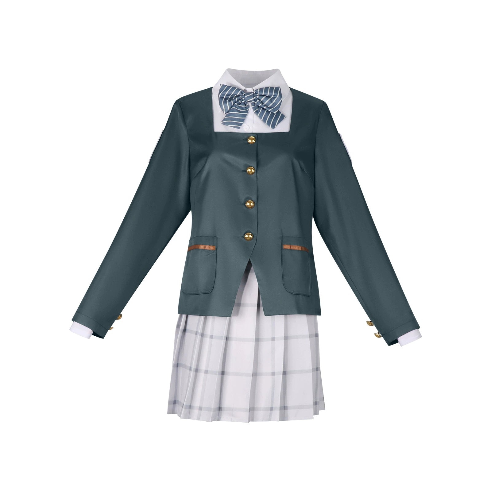 Mio Blue Archive JK-Uniform Cosplay Kostuem Damen Blau