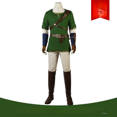 Link Zelda Twilight Princess Tunika Cosplay Kostuem Damen Gruen