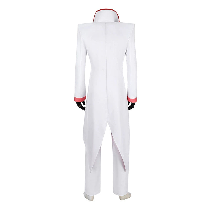 Lucifer Hazbin Hotel Anzug-Set Cosplay Kostuem Damen Weiß