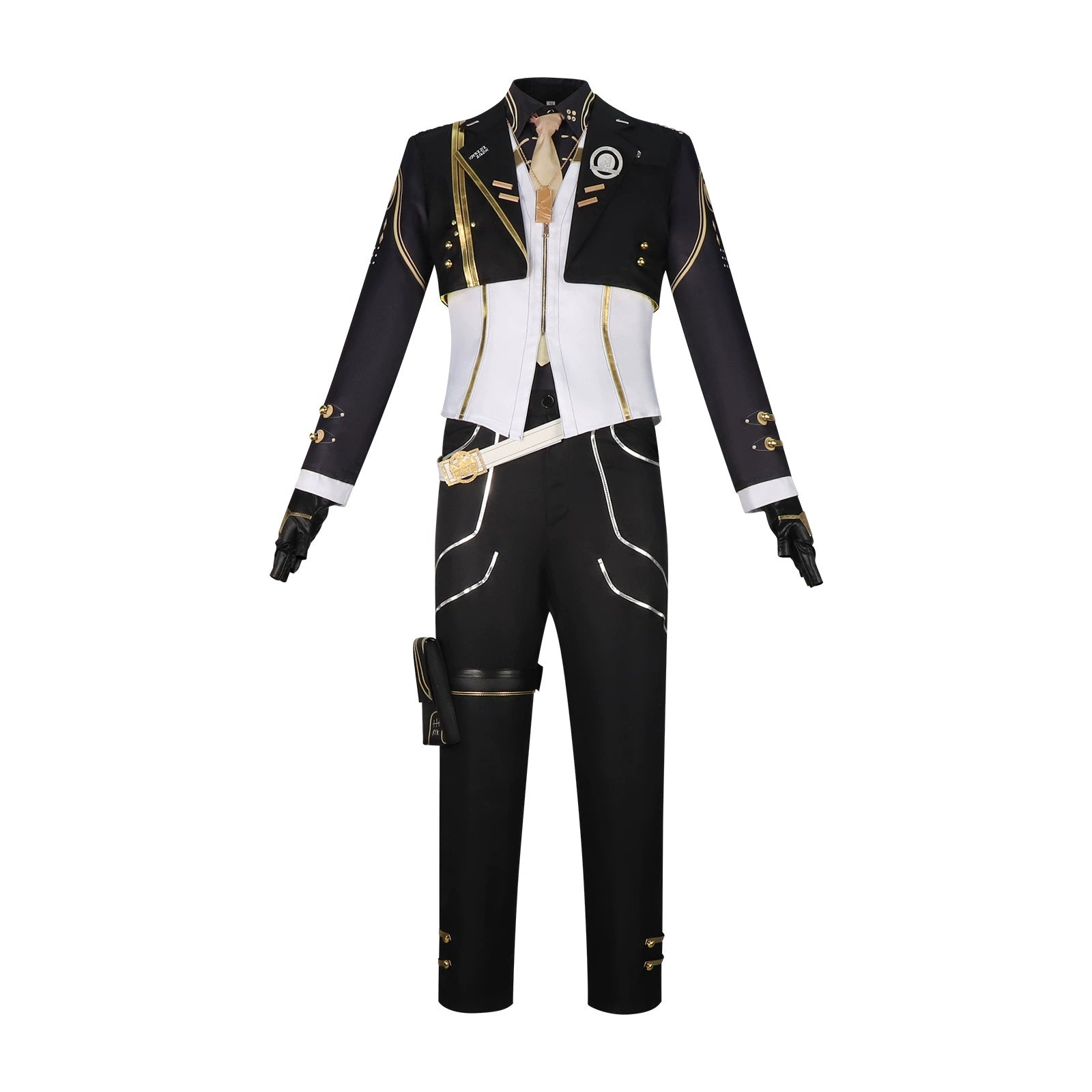 Rover Wuthering Waves Kampfanzug Cosplay Kostuem Damen Schwarz Weiß