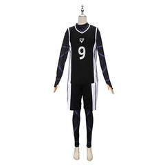 Yoichi Isagi Blue Lock Fußball-Trikot Cosplay Kostuem Damen Blau Gelb