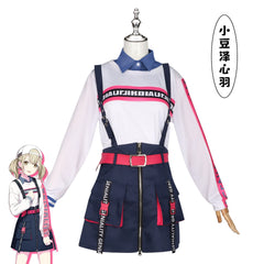 Azusawa Kohane Project Sekai Anniversary-Outfit Cosplay Kostuem Damen Blau Gelb