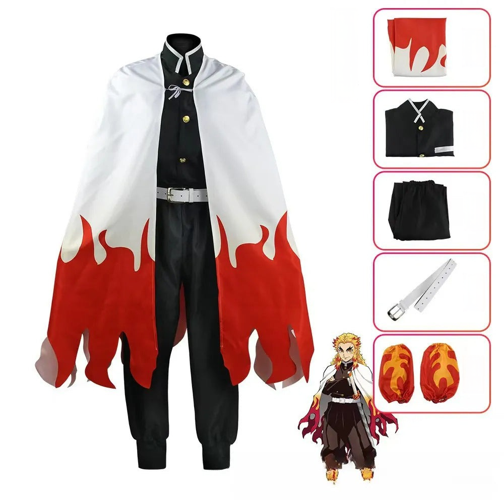 Demon Slayer Rengoku Kyoujurou Cosplay Kostüm Set
