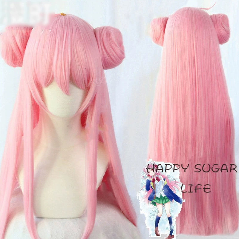 Satou Matsuzaka Happy Sugar Life Sommerkleid-Set Cosplay Kostuem Damen