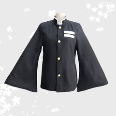 Muichiro Tokito Demon Slayer Jäger-Uniform Cosplay Kostuem Damen Schwarz Grün