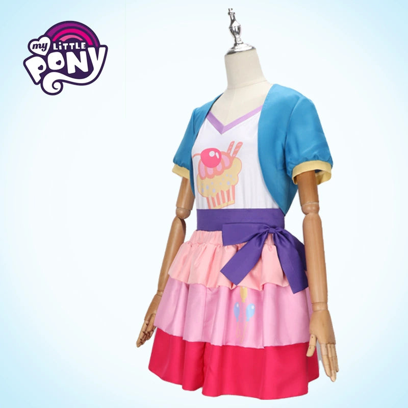 Pinkie Pie My Little Pony Prinzessin Kleid Cosplay Kostuem Damen