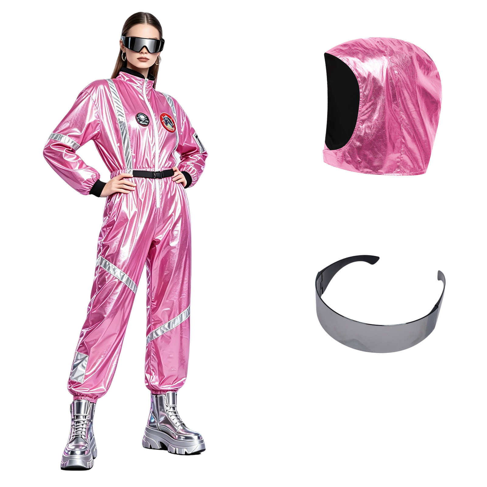 Hippie 70s Space-Kostüm – Disco-Verkleidung für Party, UNISEX