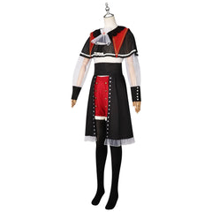 Mutsumi Ave Mujica BanG Dream Schwarzes Gothic Kleid Cosplay Kostuem Damen