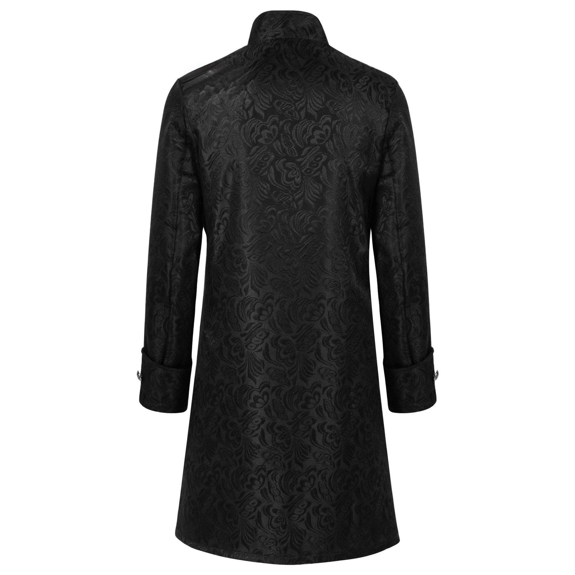 Jacquard-Zweiteiler-Mantel – Retro Langmantel für Halloween & Bühne, HERREN