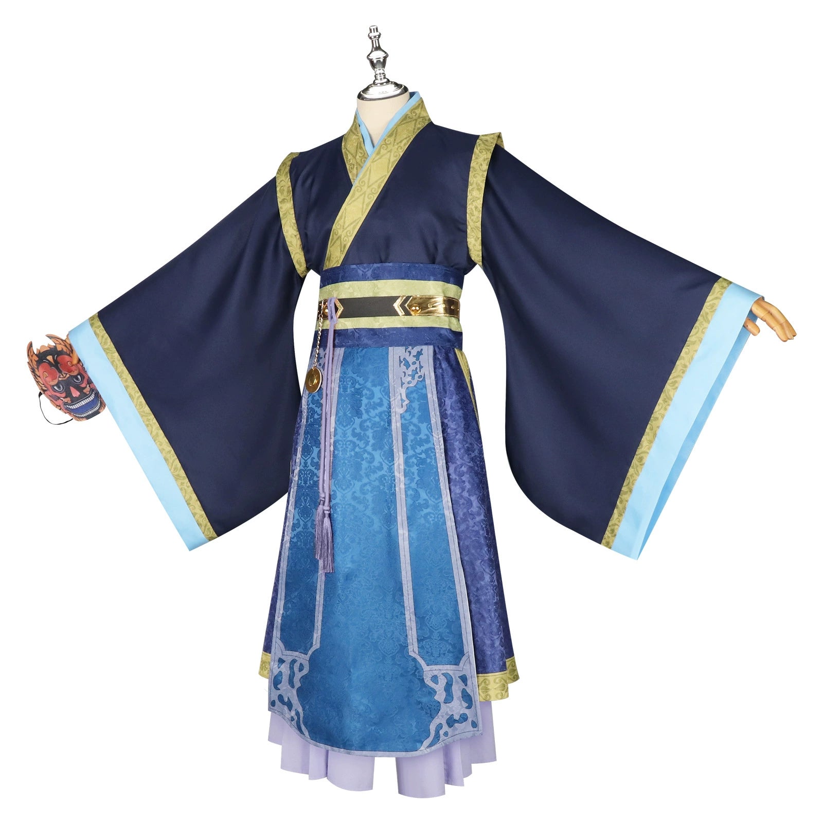 Jinshi The Apothecary Diaries Bankett-Gewand Cosplay Kostuem Damen Dunkelblau