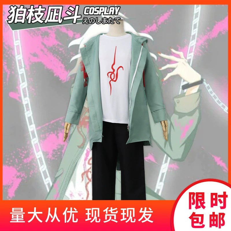 Nagito Komaeda Danganronpa Weisse Festgarderobe Cosplay Kostuem Damen