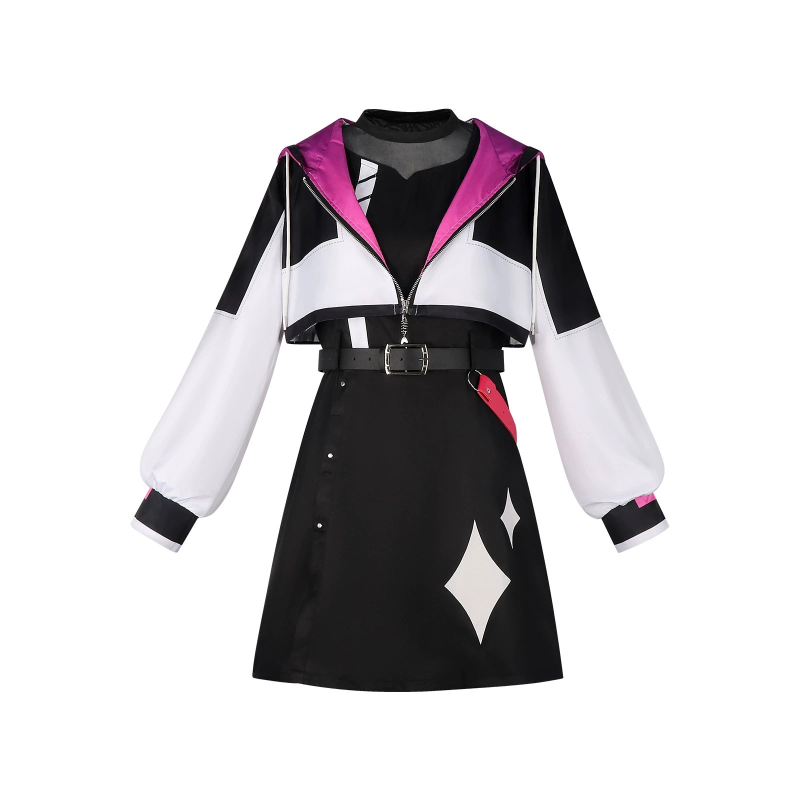 Otori Emu Project Sekai Bühnen-Outfit Cosplay Kostuem Damen Rosa Gelb