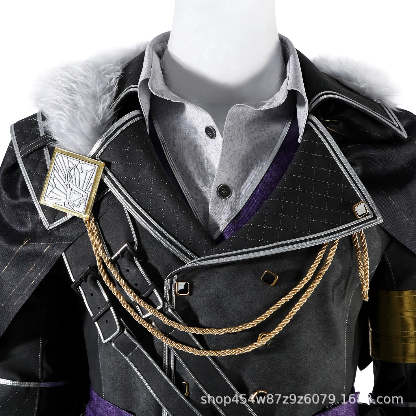 Verso Clair Obscur Expedition 33 Mantel Cosplay Kostuem Damen Schwarz Violett