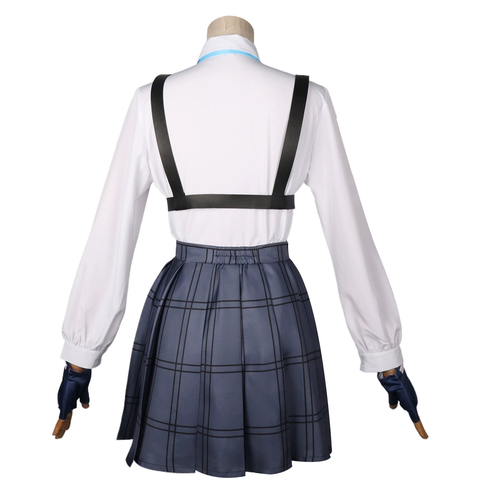 Takanashi Hoshino Blue Archive Schul-Set Cosplay Kostuem Damen Navyblau Weiß