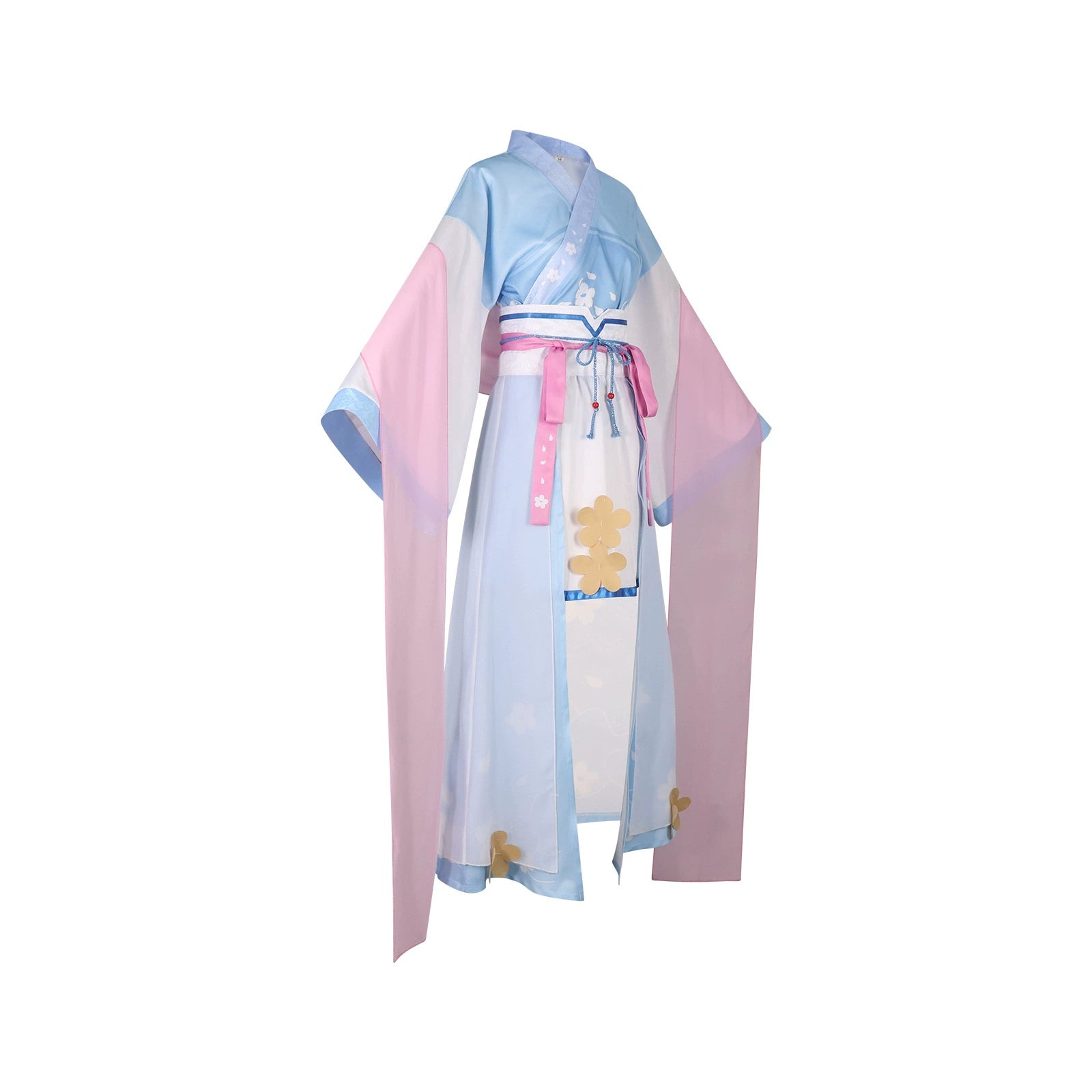 Takanashi Hoshino Blue Archive Hanfu-Kleid Cosplay Kostuem Damen Weiß