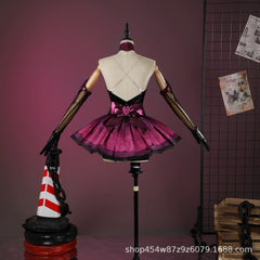 D.Va Magical Girl Overwatch Kleid Cosplay Kostuem Damen Schwarz Rosa