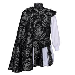 Tudor-Hof-Set Premium – edler Wams mit Umhang, HERREN