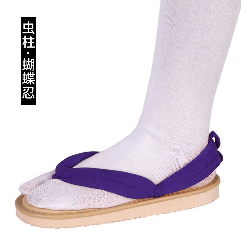 Shinobu Kocho Demon Slayer Haori-Set Cosplay Kostuem Damen Lila Blau