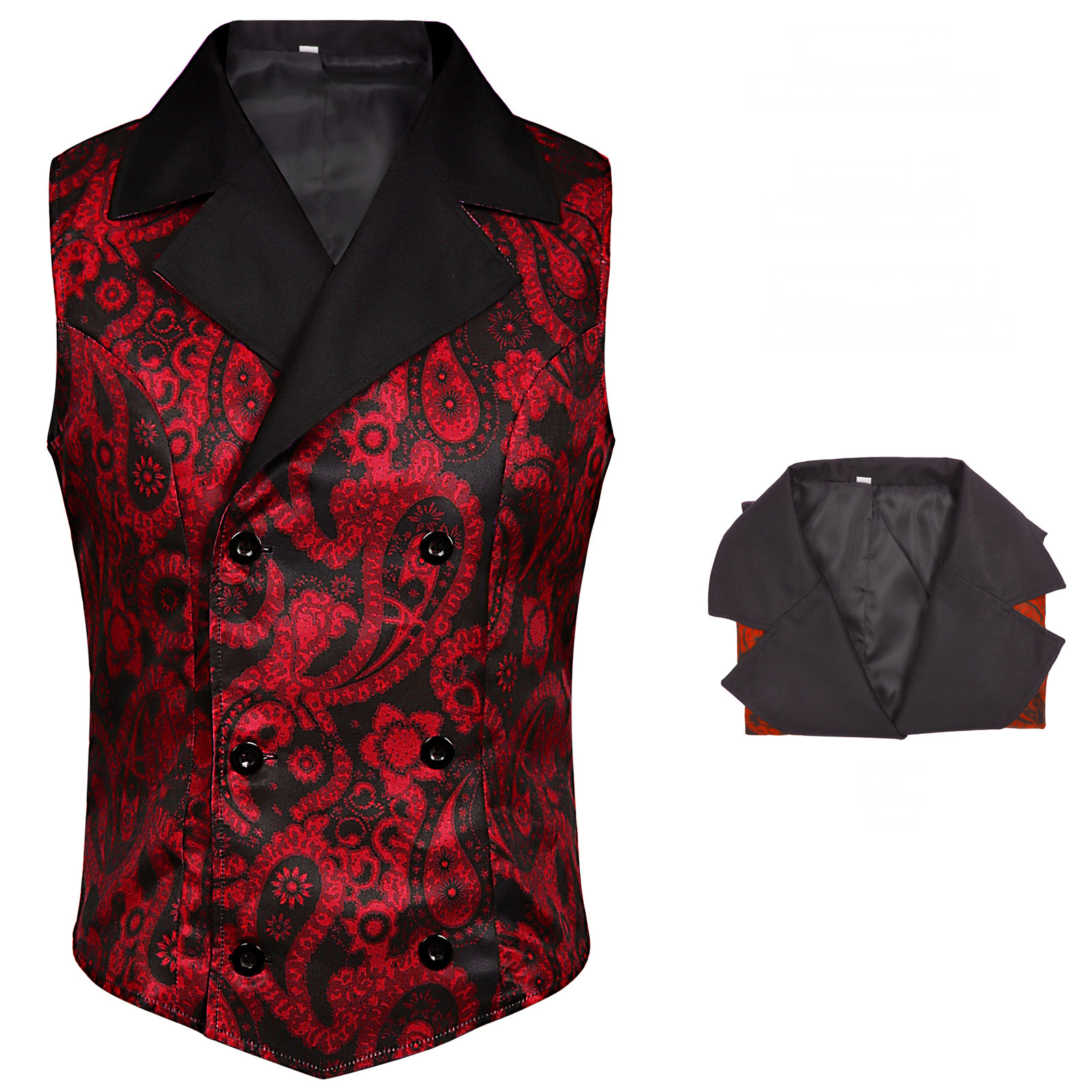 Dampfer-Weste – Steampunk-Brustlatz, HERREN