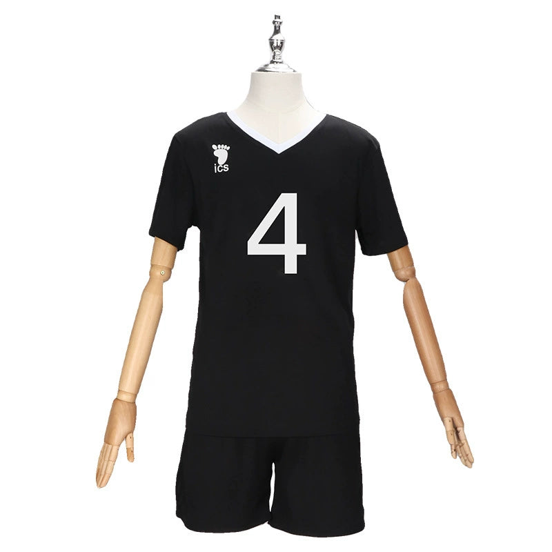 Inarizaki Haikyuu Volleyball-Set Cosplay Kostuem Damen Weiß Grau